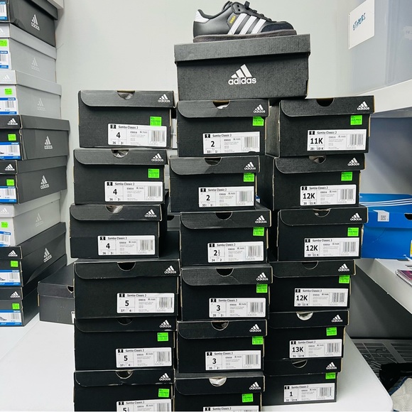 Adidas Samba Kids Big and Small Black Sneakers #516 - Picture 3 of 3